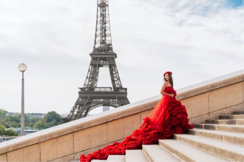 Paris : Exclusive Photoshoot With Princess Dress Included - Gallery Delivery and Rain Policy