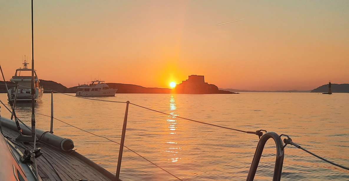 Aperitive at Sunset on Sailboat-Swim and Paddle-Antibes Cape - Key Points