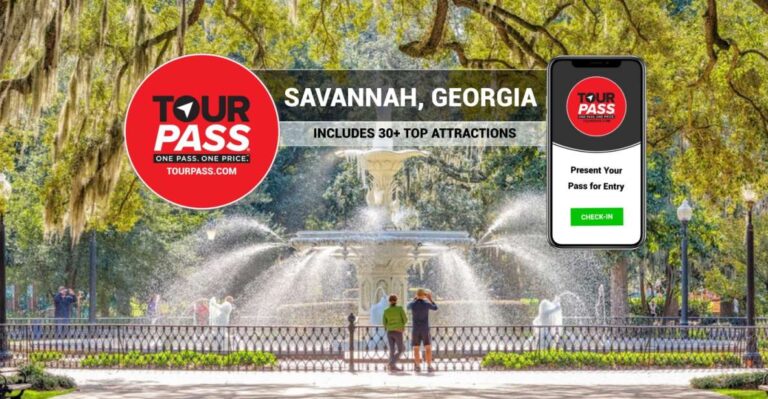 Savannah: Full Admission Tour Pass for 30+ Tours