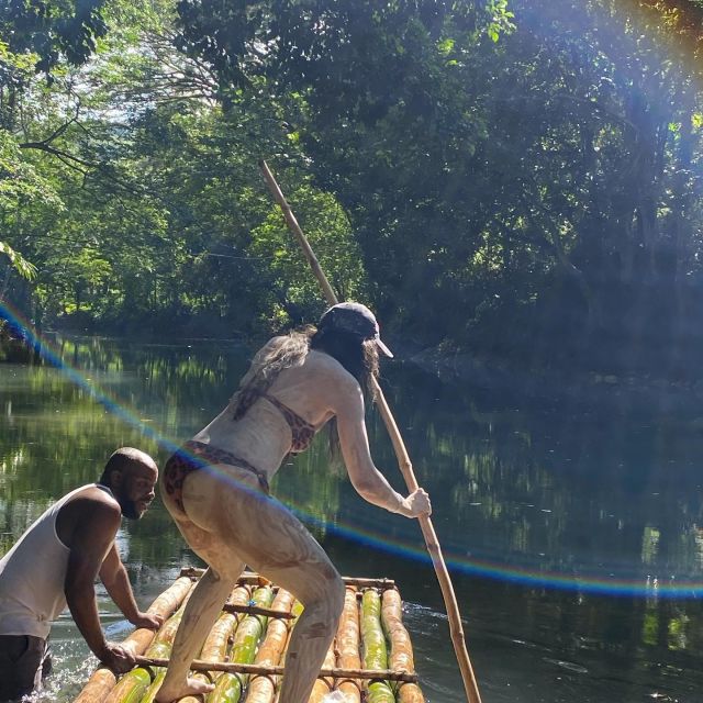 Blue Hole and Bamboo Rafting Private Tour - Description