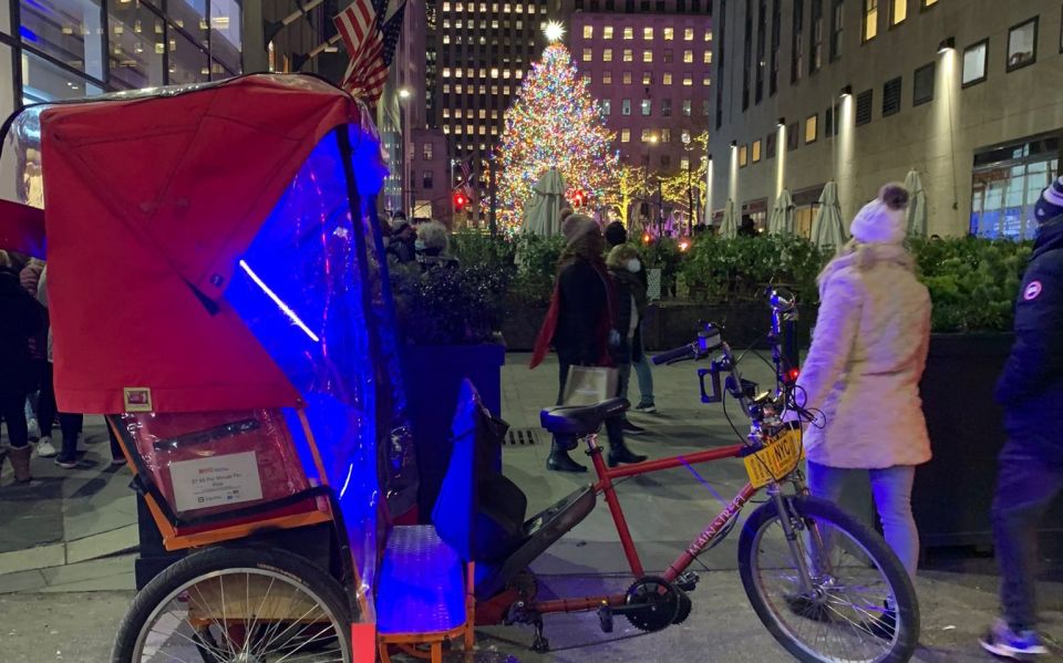 New York City: Guided Christmas Lights Private Pedicab Tour - Directions