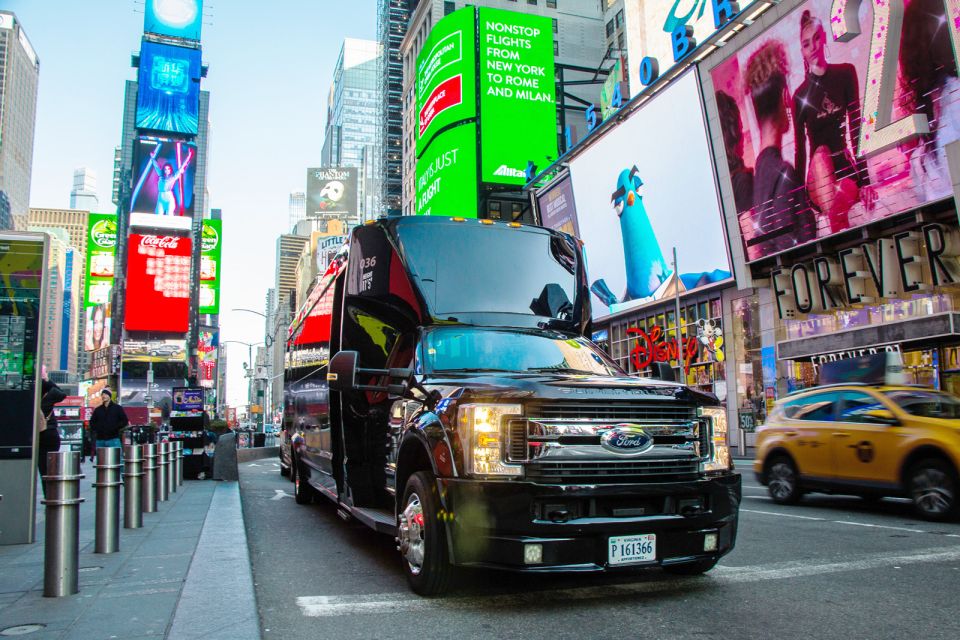 New York City: Guided Bus Tour at Night - Booking Information