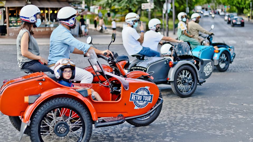 Paris Vintage Sidecar Premium & Private Half-Day Tour