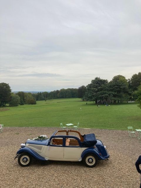 Visit in Classic Car Paris Chantilly Versailles Auvers - Key Points