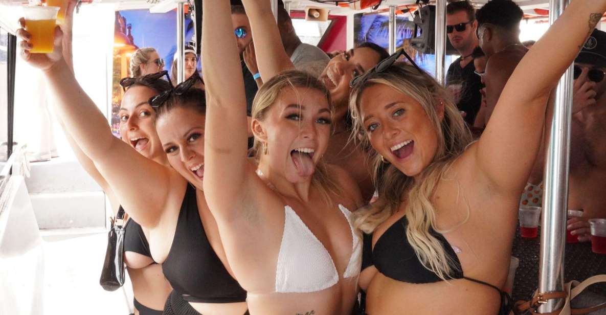 Miami: Booze Cruise Boat Party With DJ, Snacks, & Open Bar - Key Points